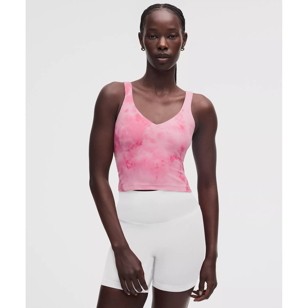 206-Lulu-Align Tank Top Light Support, A/B Cup-Smoothie Wash Strawberry Multi